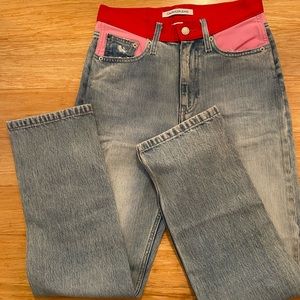 Deadstock Calvin Klein Jeans high rise colorblock